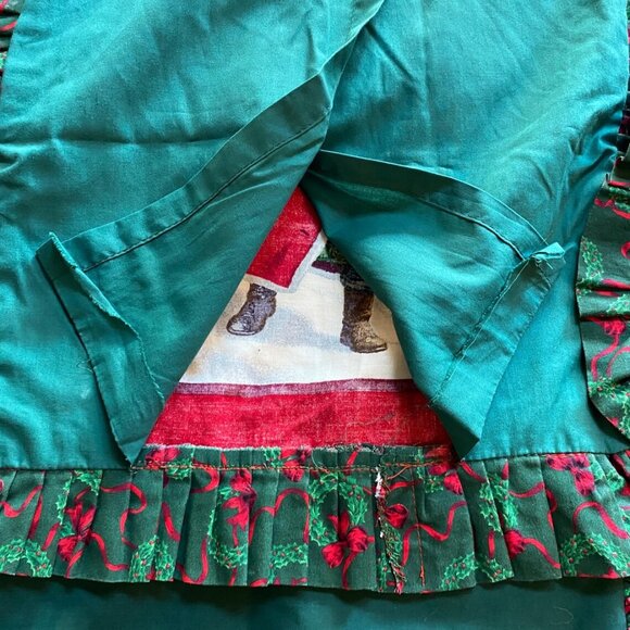 Christmas Pillow Slips Shams Holiday Decoration Xmas Decor 1990s Santa Claus - Picture 6 of 7